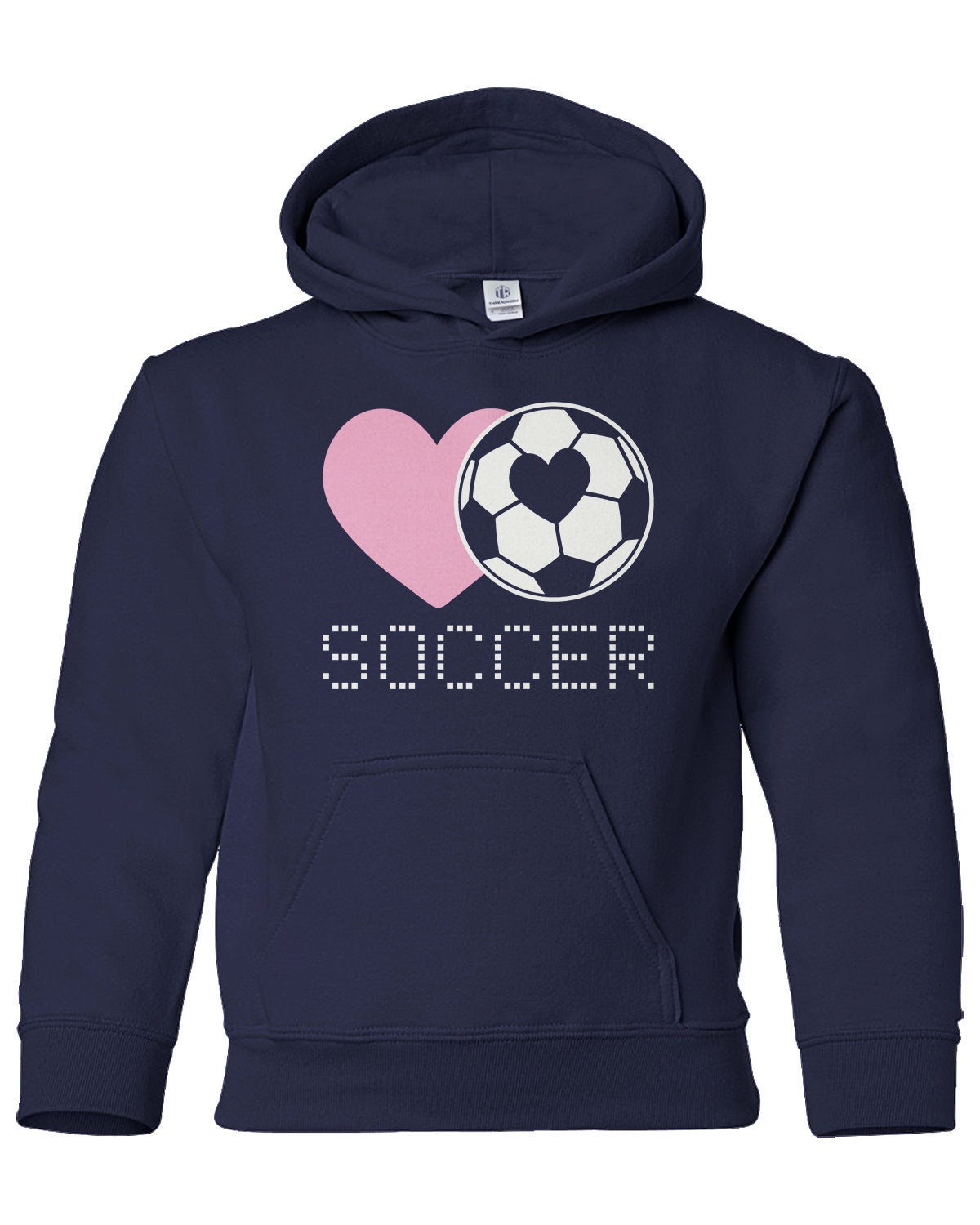 Love Heart Soccer Youth Pullover Hoodie Sweatshirt Etsy Ireland