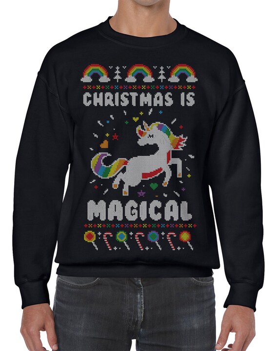 Christmas is Magical Unicorn Ugly 