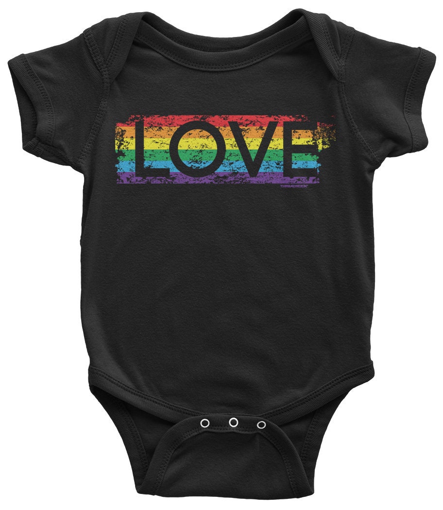 Gay Pride Rainbow Love Unisex Baby Infant Bodysuit | Etsy