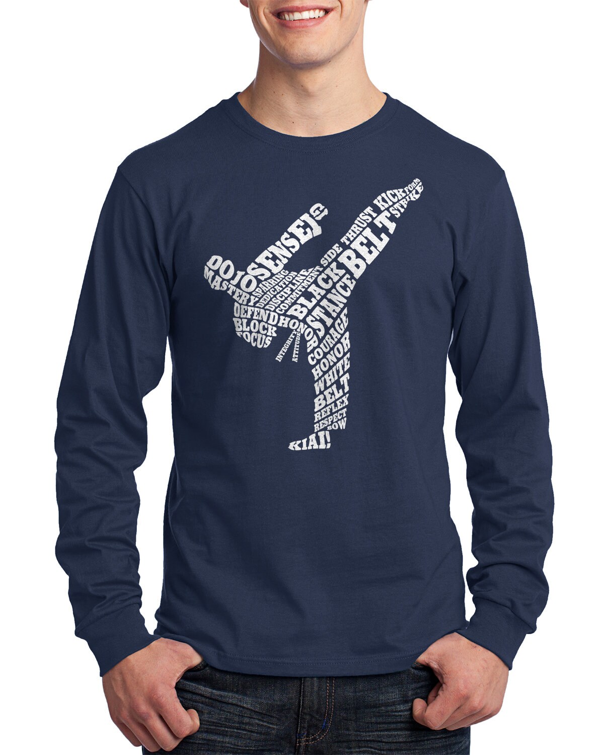 Karate Typography - Men's Long Sleeve T-shirt - Etsy Canada