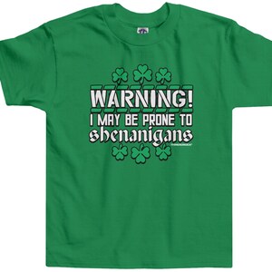Warning I May Be Prone to Shenanigans Unisex Kids&#39; Toddler T-shirt