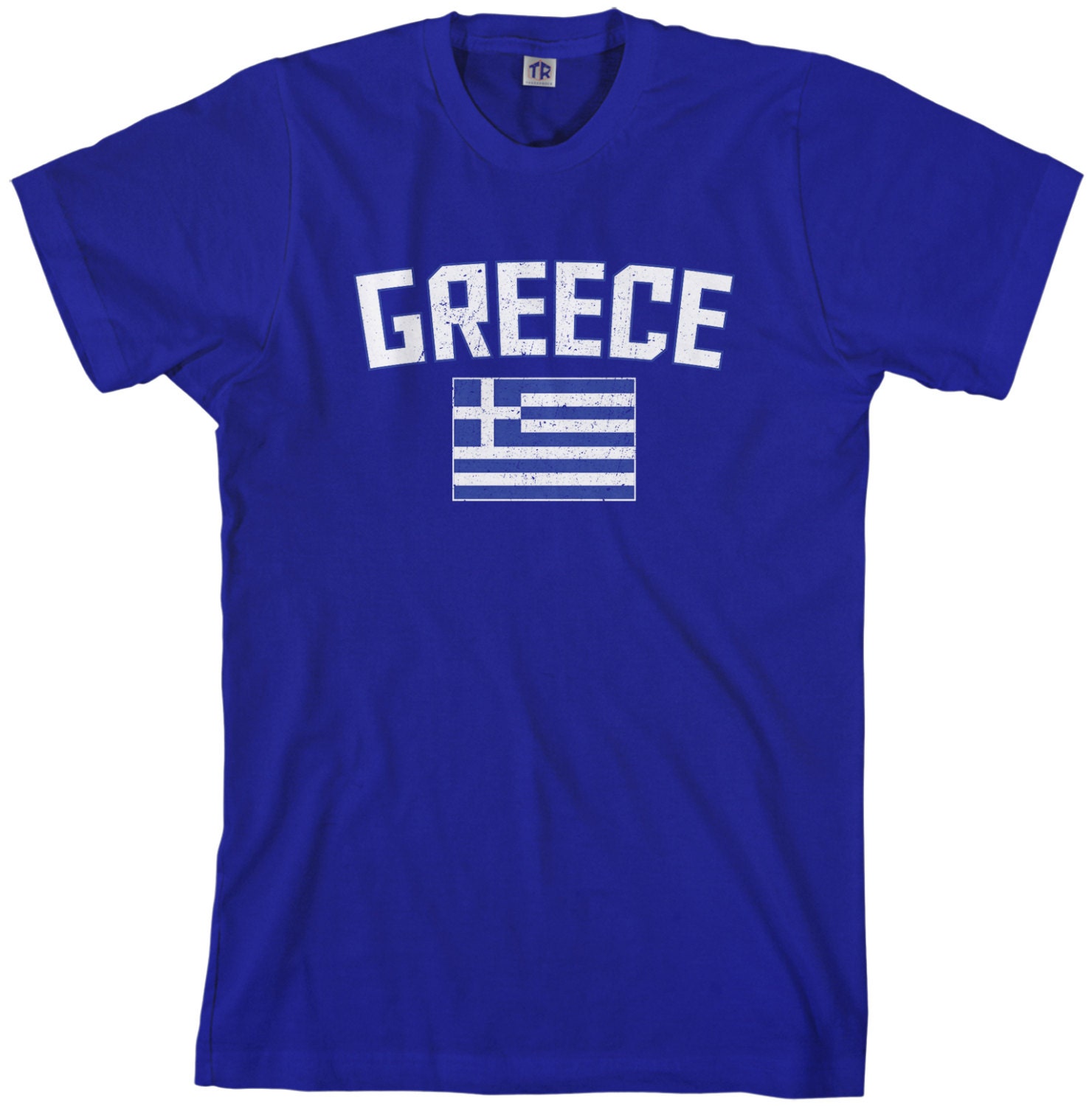 Threadrock Women's Greece Flag T-shirt Athens Greek Europe Pride