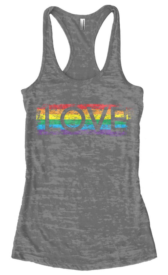 Gay Pride Rainbow Love Women's Burnout 