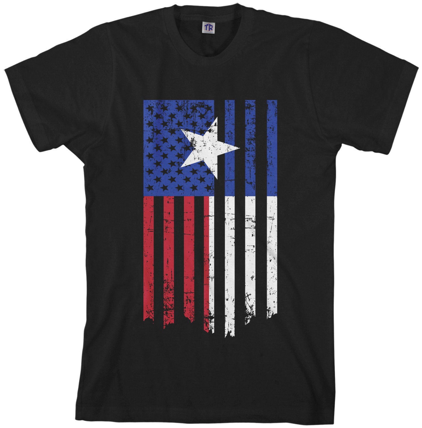 Roper Pieced Texas Flag (Multi) - Men's Short Sleeve Shirt