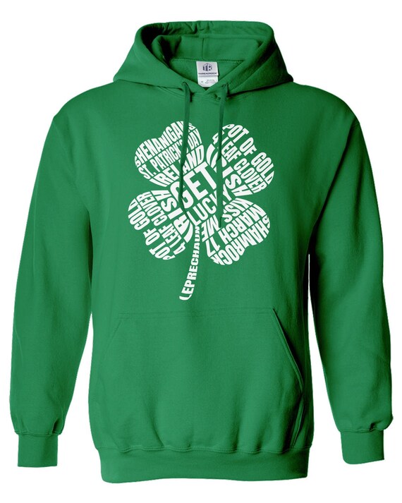 Threadrock Boston Shamrock Hoodie Sweatshirt