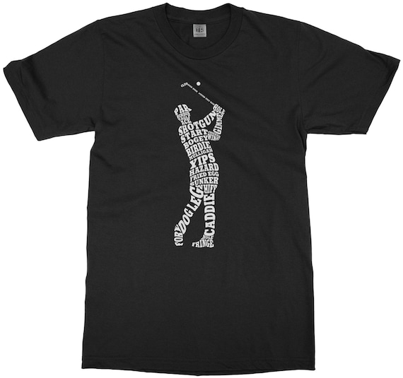 Boy's Golf Player Typography - Boy's Youth Long and Short Sleeve T