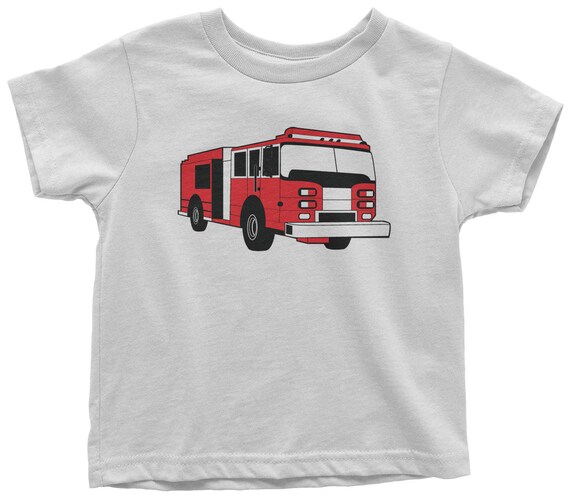 fire truck t shirts for toddlers