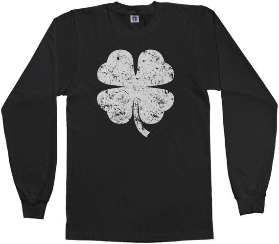 4 Hoja Trébol Gracioso Para Hombre O Dama FIT camiseta Divertida Regalo Novedad Camiseta
