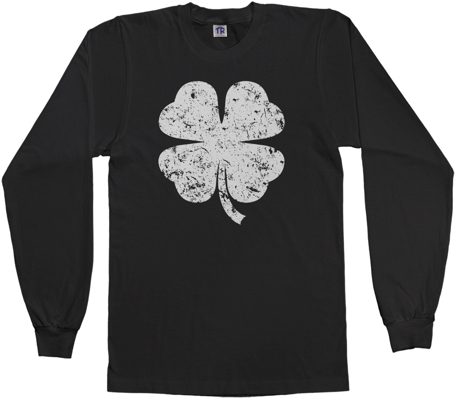 ★marie claire ★ Color-stitched four-leaf clover T-shirt Lucky Clover Tee – Shop Kristin Jones