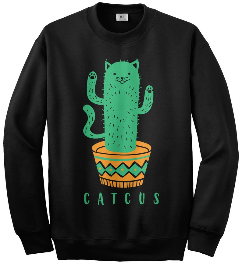 Catcus Cat Cactus Plant Unisex Youth Sweatshirt