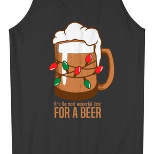 Most Wonderful Time For A Beer Men's Long Sleeve T-Shirt Short Sleeve T-Shirt Tank Top Funny Drinking Shirt image 5