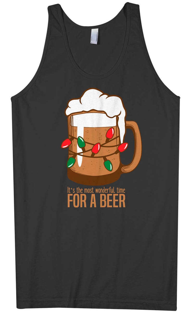 Most Wonderful Time For A Beer Men's Long Sleeve T-Shirt Short Sleeve T-Shirt Tank Top Funny Drinking Shirt image 5