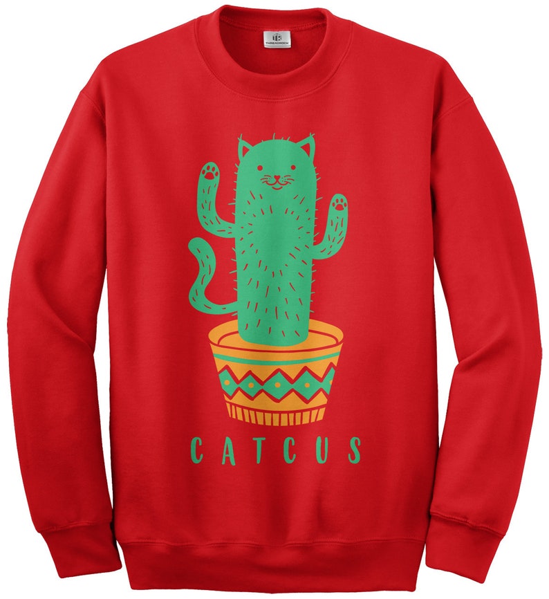 Catcus Cat Cactus Plant Unisex Youth Sweatshirt