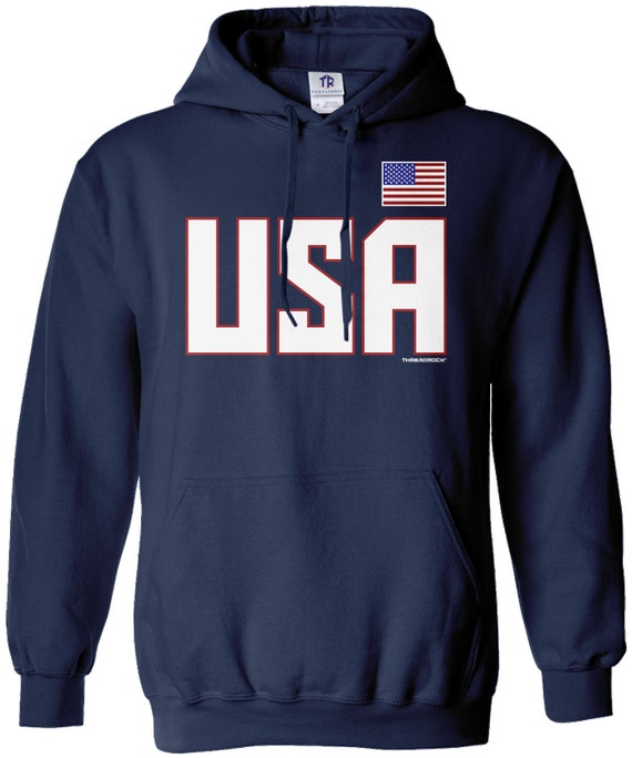 USA National Team Pullover Hoodie Sweatshirt | Etsy