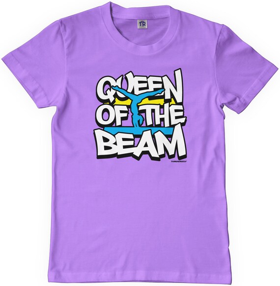 Threadrock Girls Queen of the Beam Youth T-shirt Gymnast Gymnastics 