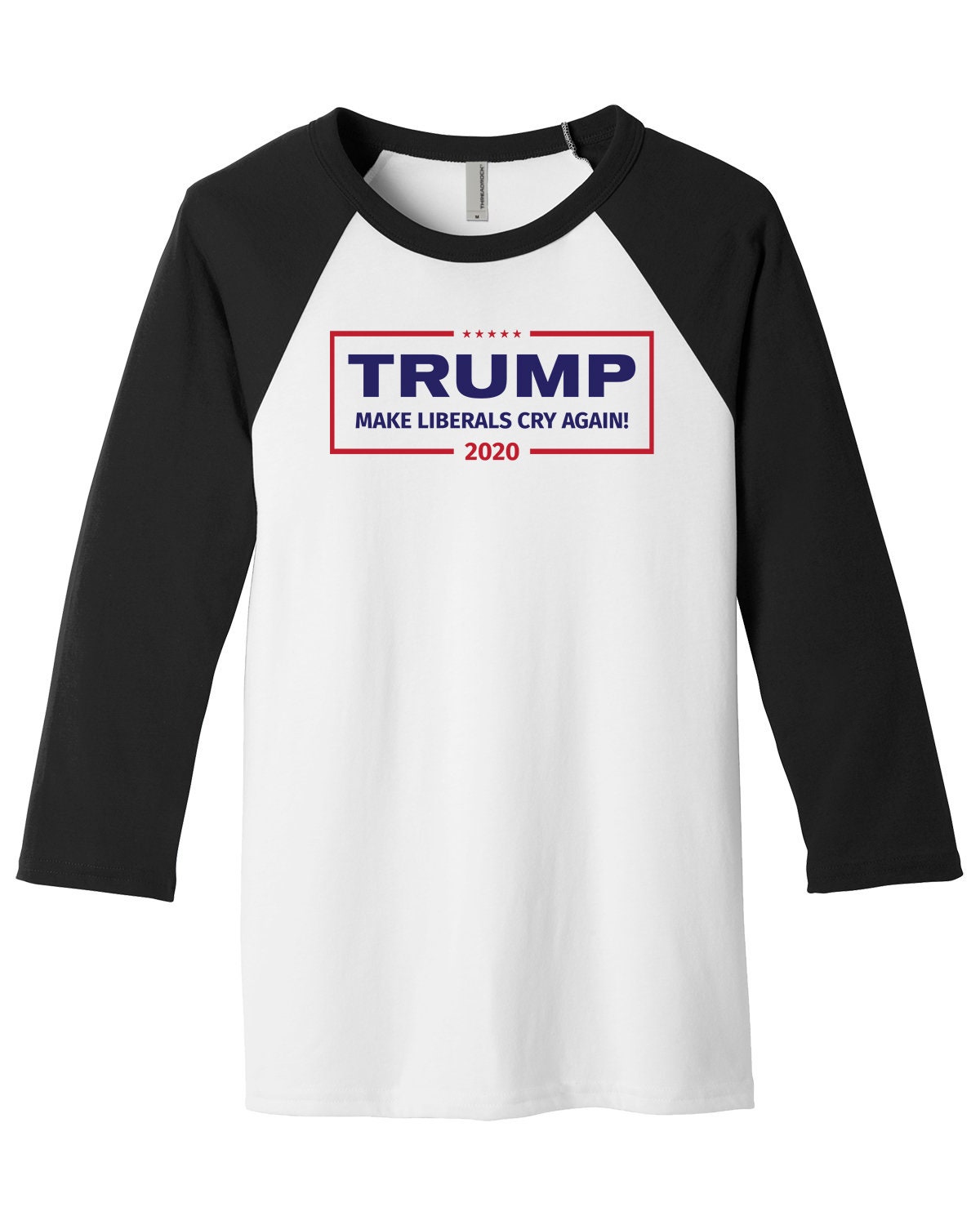 Maglietta Uomo Trump 2020 'Make Liberals Cry Again' – Cotone 100% – Taglia L