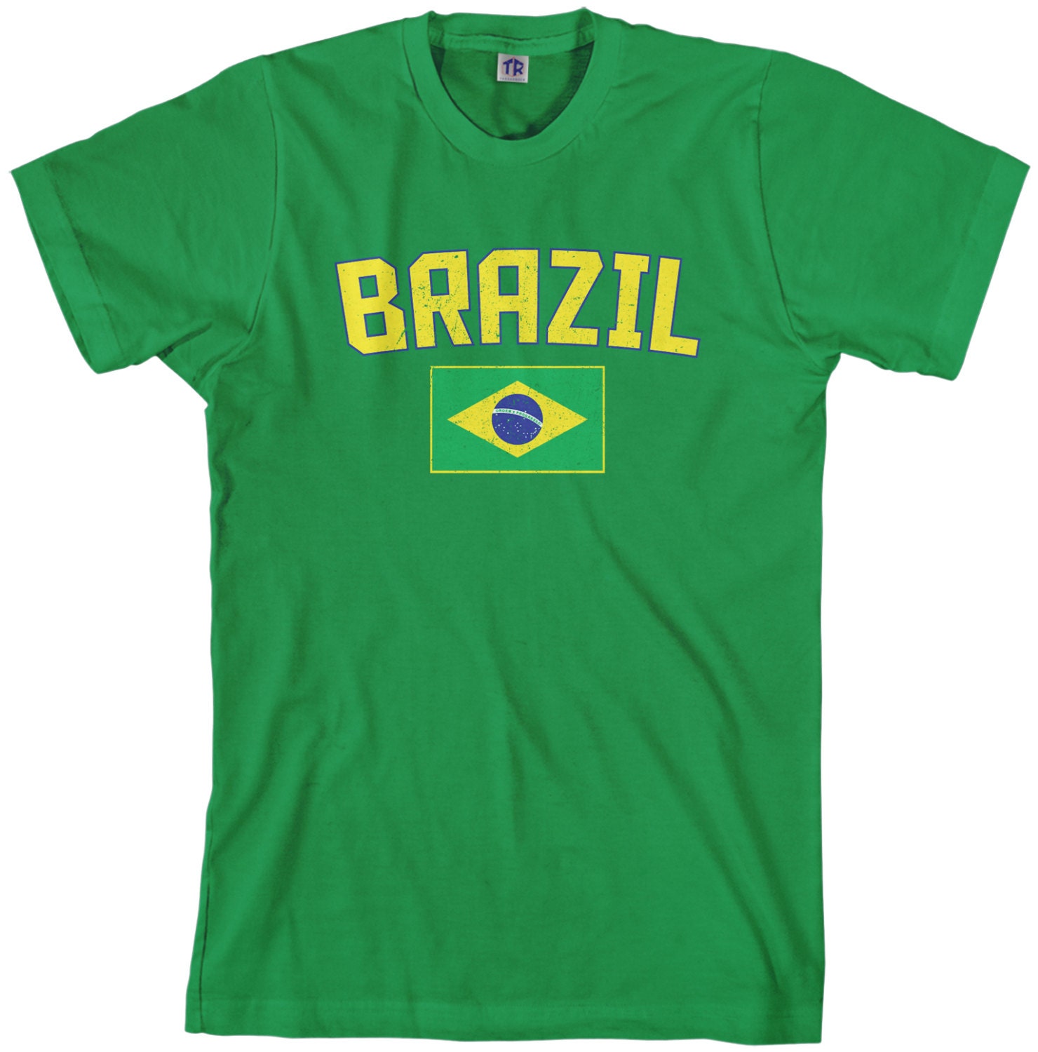 Brazil Flag Men's T-shirt Brazilian National Team South Latin