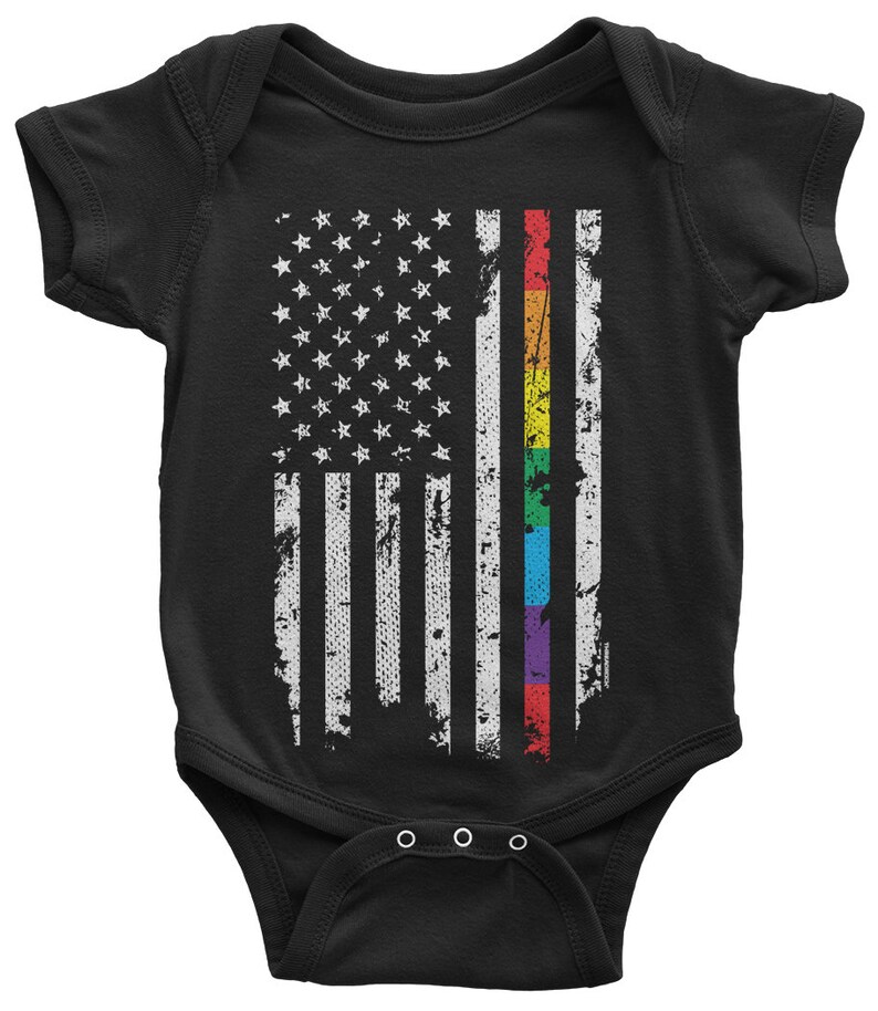 Vender Barato Online Gay Orgullo Arco Iris Bandera Americana Bebe Traje De Bebe Tienda Online Barata Al Por Mayor Hiphopfranco Com