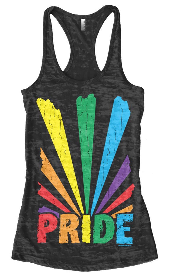 Gay pride rainbow tank tops