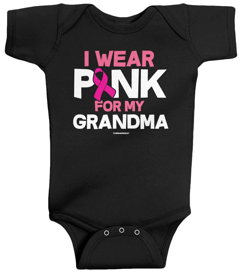 I Wear Pink for My Grandma Unisex Baby Infant Bodysuit