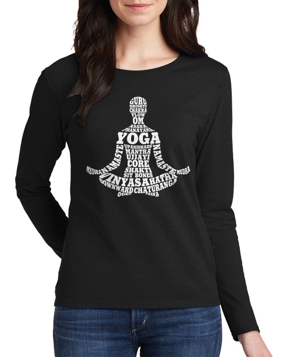 Yoga Typography Women's Long Sleeve T-shirt Australia