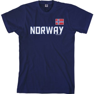 Norway National Team Men's T-shirt Scandinavia Oslo Fjords Norwegian Flag TA_00216 image 4