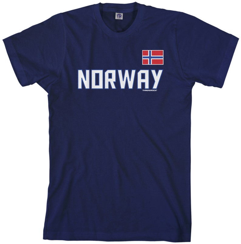 Norway National Team Men's T-shirt Scandinavia Oslo Fjords Norwegian Flag TA_00216 image 4