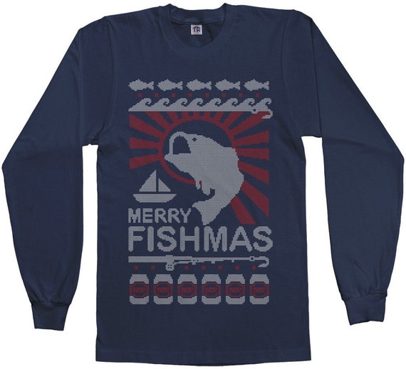 fishing ugly christmas sweater