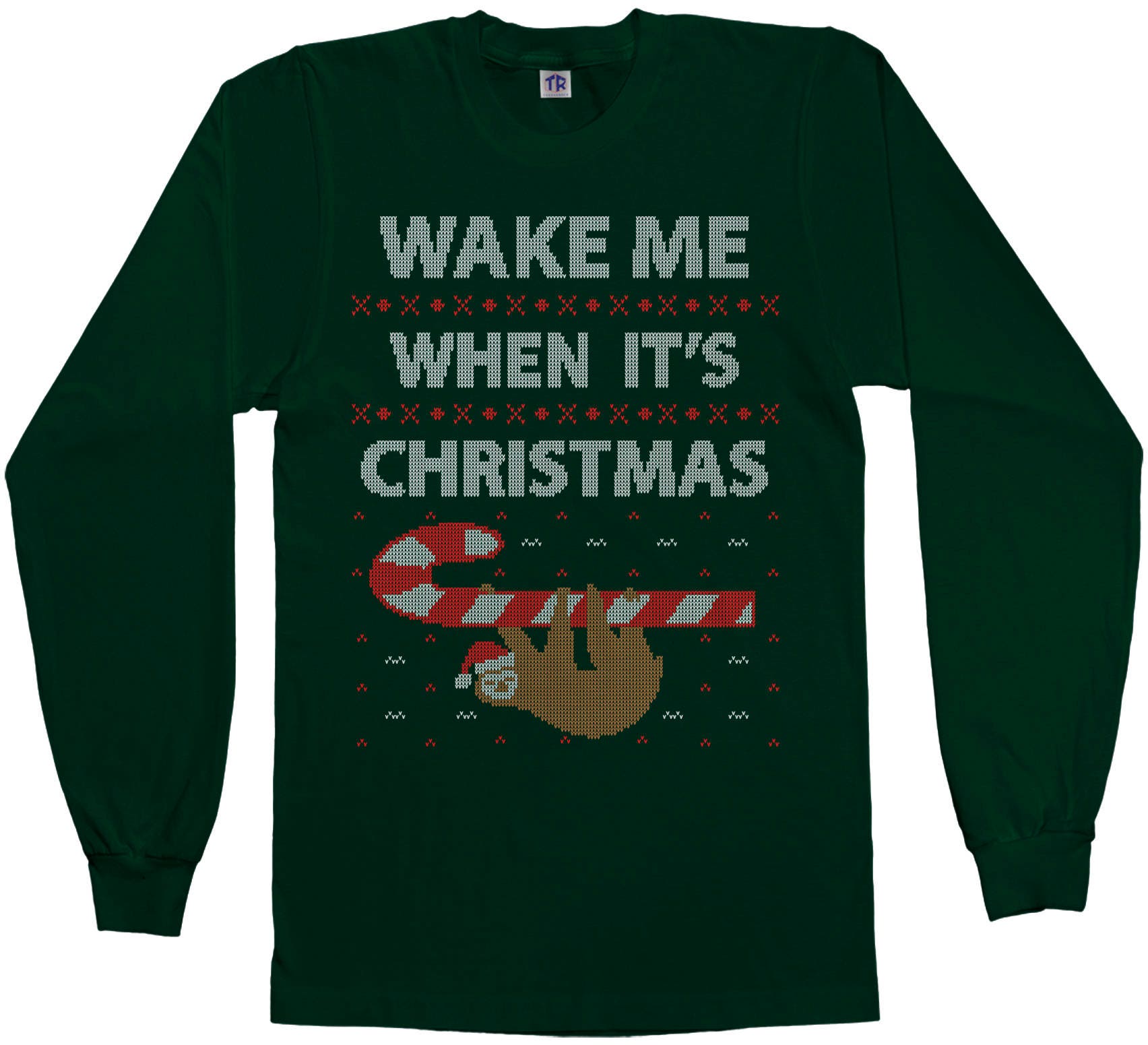 sloth ugly christmas sweater