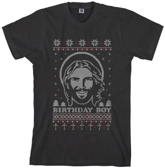 Christmas sweater birthday boy jesus sale