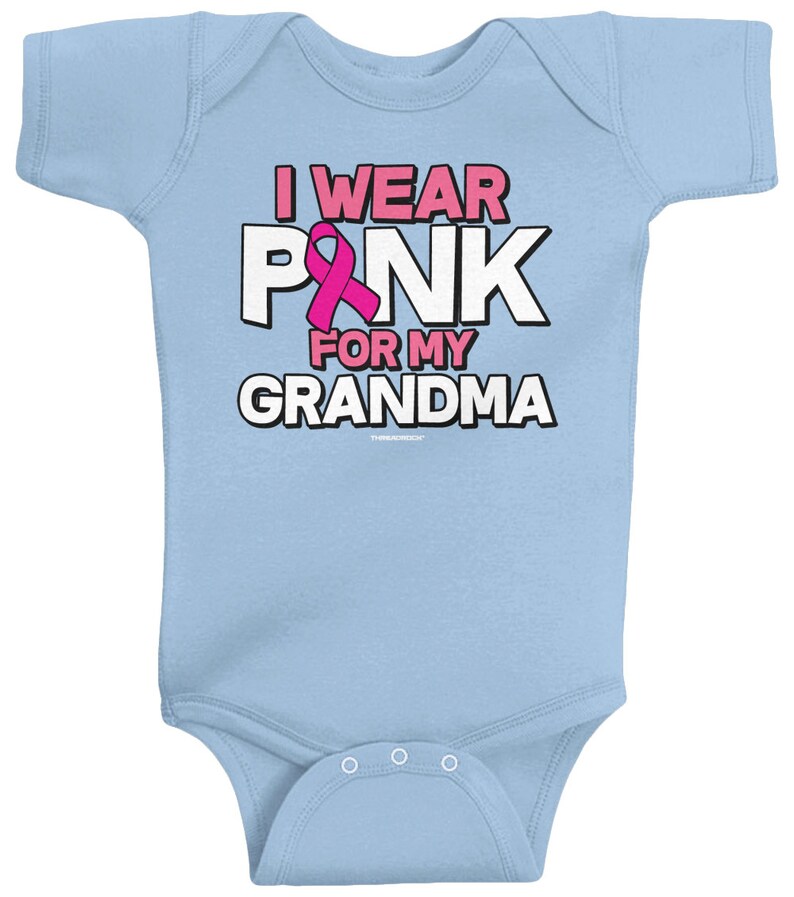 I Wear Pink for My Grandma Unisex Baby Infant Bodysuit