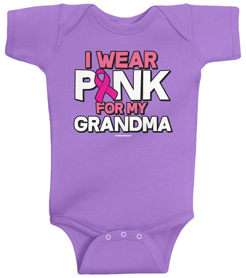 I Wear Pink for My Grandma Unisex Baby Infant Bodysuit