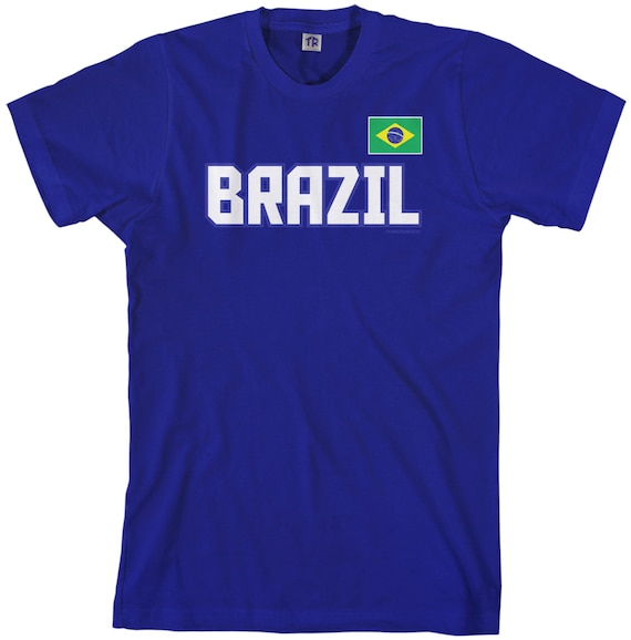 Brazil National Team Men's T-shirt Soccer Football League Brazilian Flag  Rio De Janeiro TA_00142 