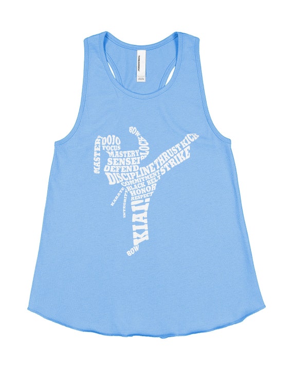Threadrock Big Girls Dog Typography Racerback Tank Top