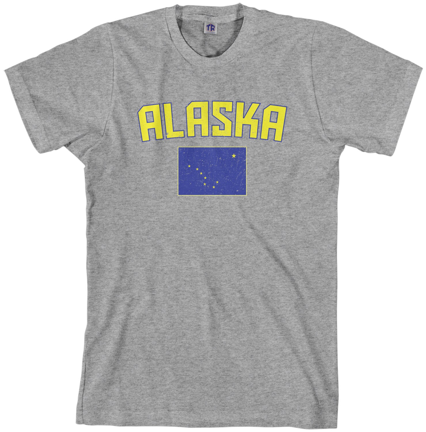 Alaska Flag Men's T-shirt Alaskan State National Team Juneau