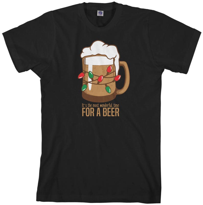 Most Wonderful Time For A Beer Men's Long Sleeve T-Shirt Short Sleeve T-Shirt Tank Top Funny Drinking Shirt image 3