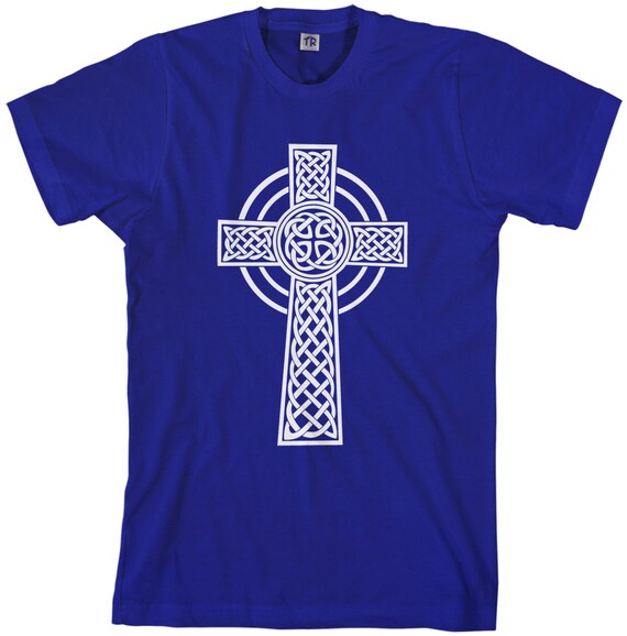 Celtic Cross Men's T-shirt - Etsy