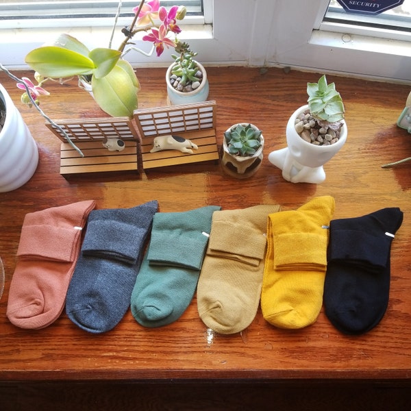 6 Pairs Womens Colorful Socks Summer Breathable
