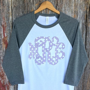 Interlocking Monogram Applique Baseball Tee Raggy - Etsy