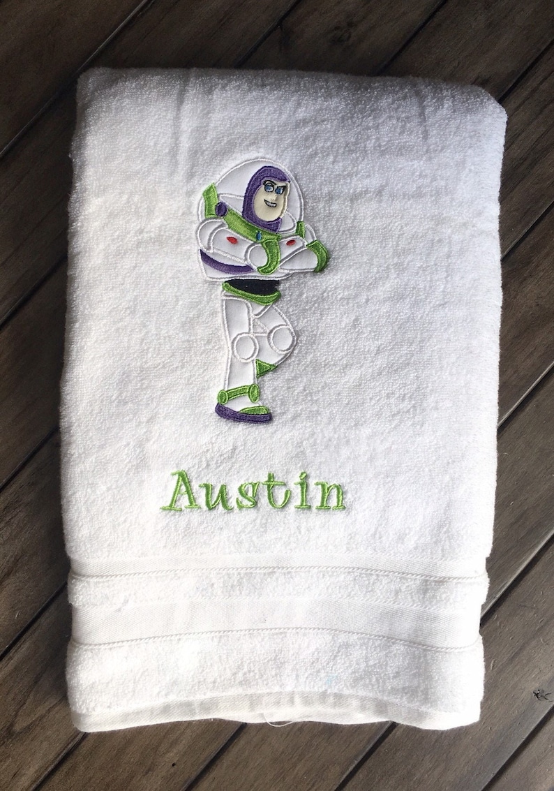 Personalized Buzz Lightyear Bath / Pool Towel Eco-Friendly | Etsy