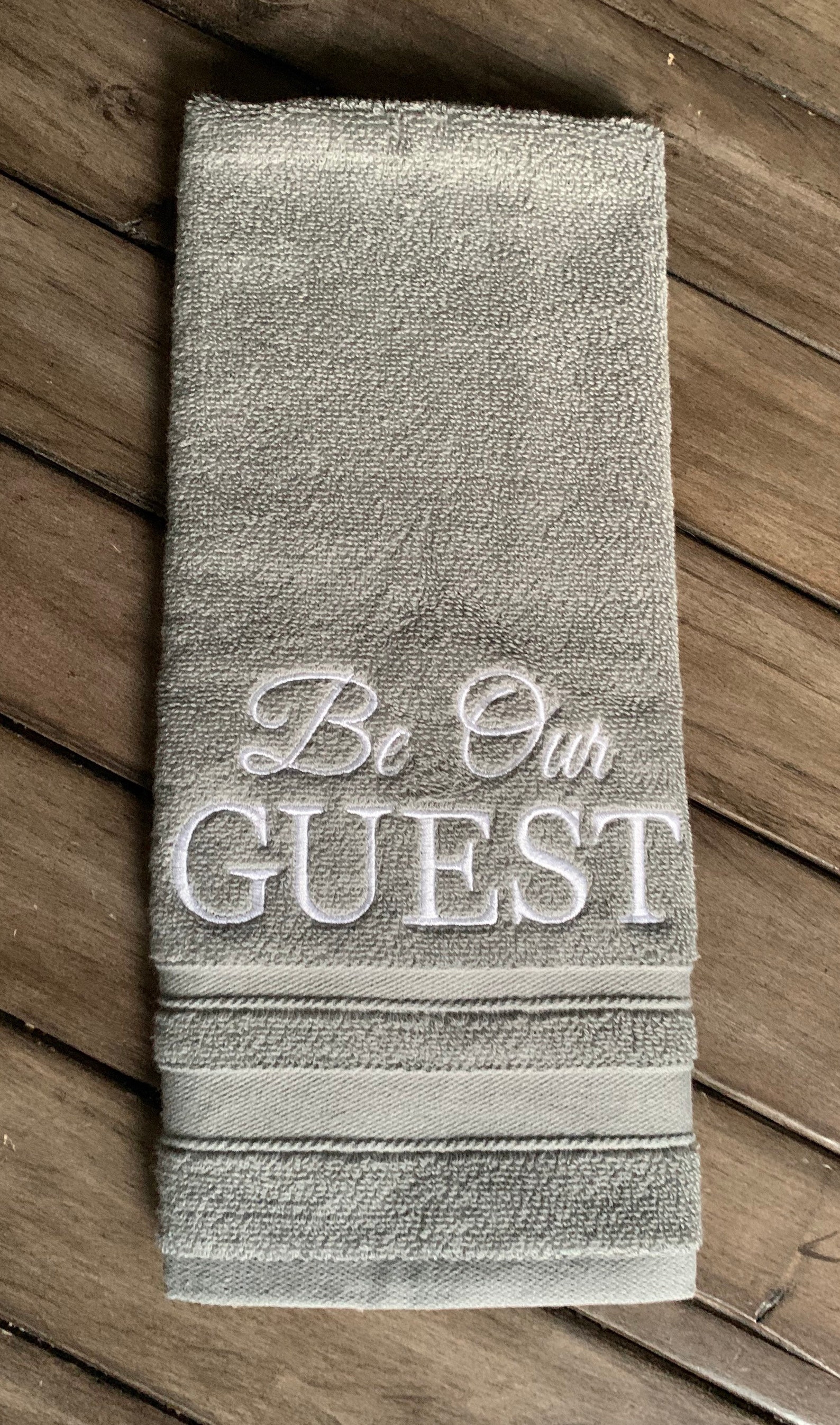 Be Our Guest Hand Towel Ecofriendly Plush Towel Bathroom Etsy India