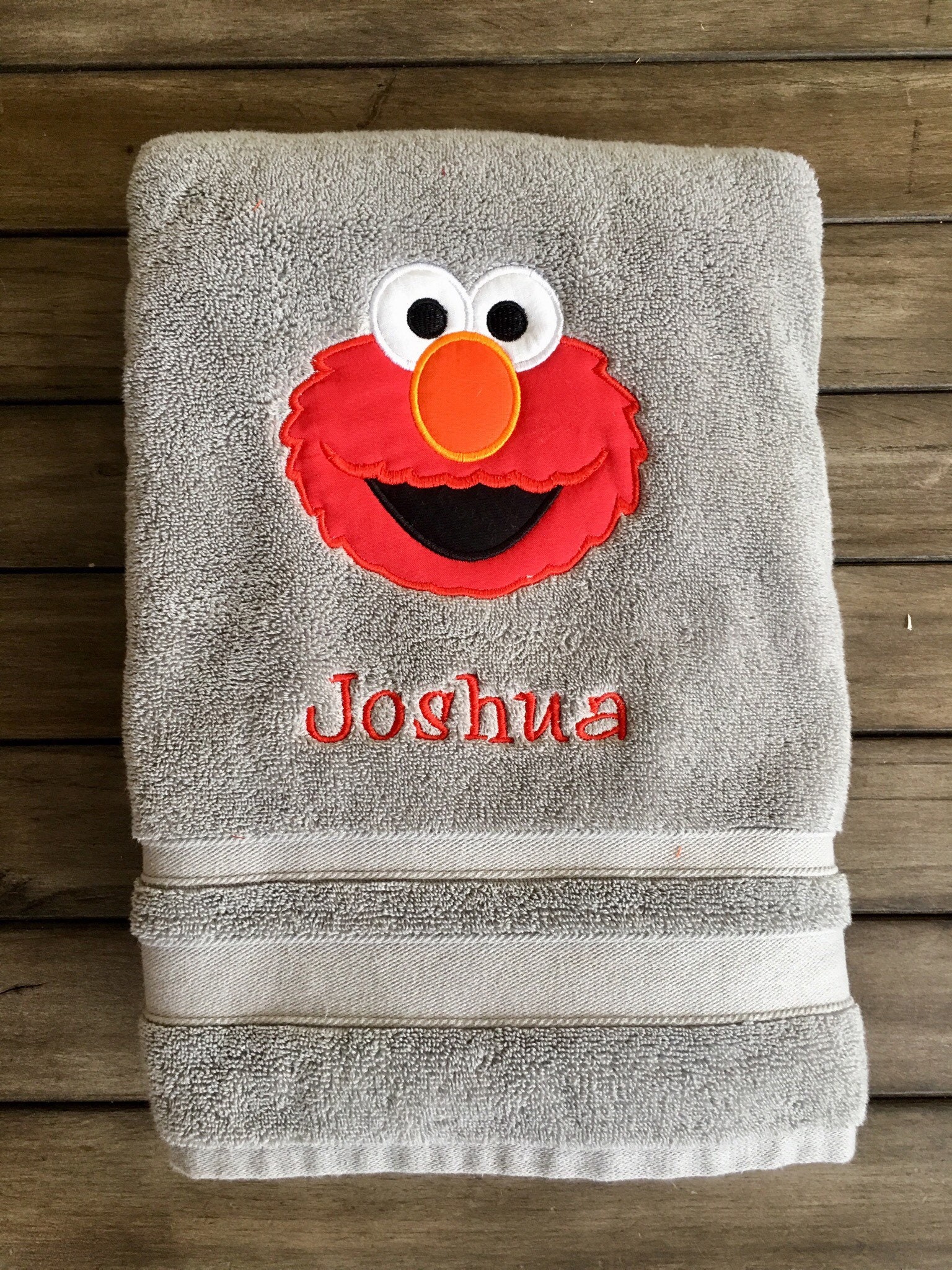 Personalized Elmo Sesame Street Bath / Pool Towel Birthday Etsy