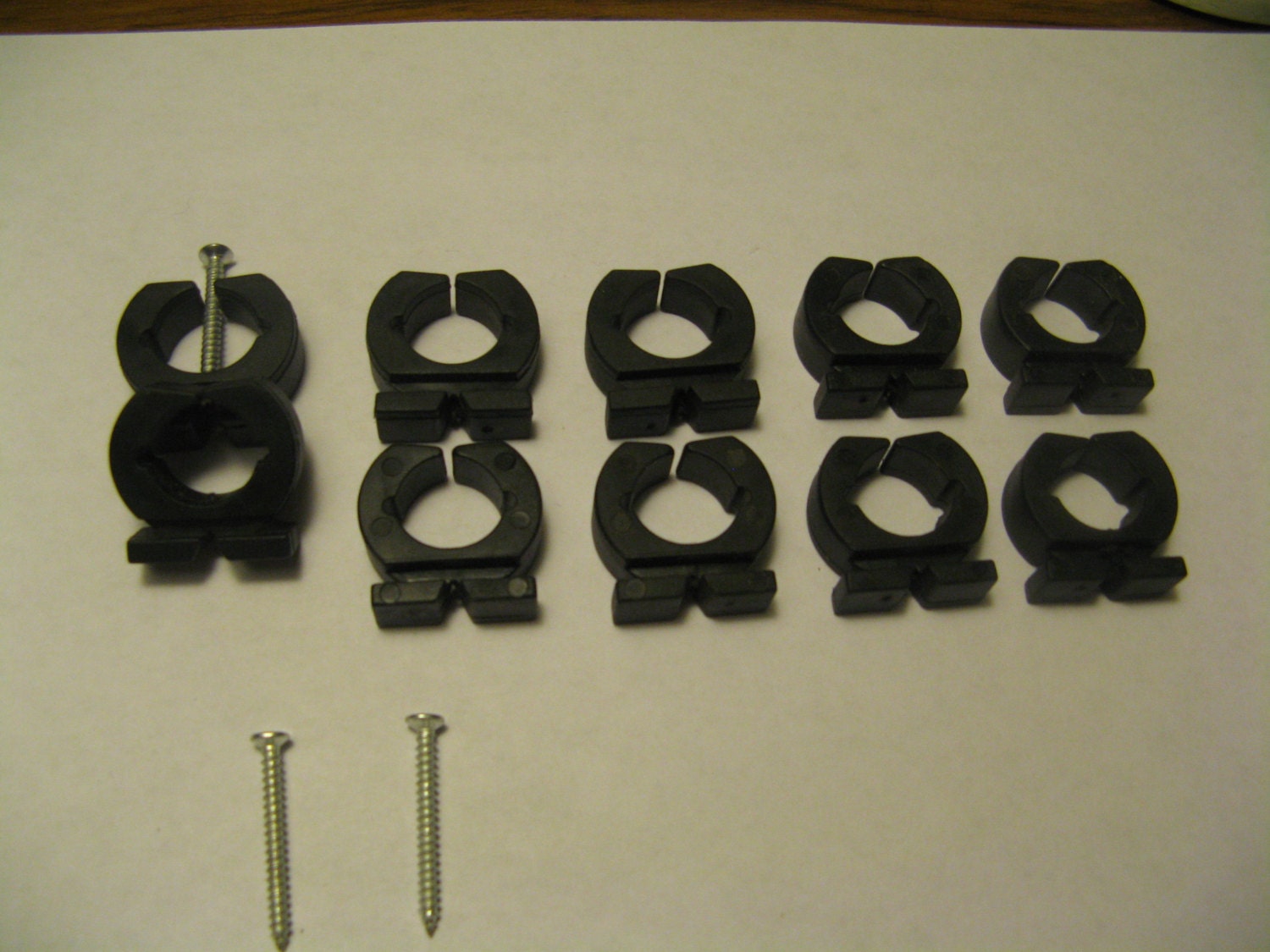 20 standard Fishing pole rack clips holders. Professionally treated with  mounting screws USA