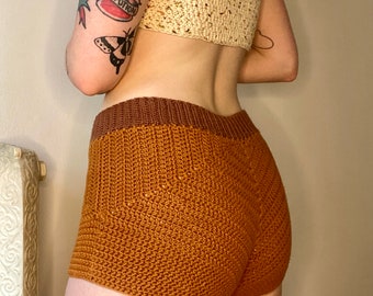 Crochet Hot Pants/Shorts - FREE SHIPPING - 100% cotton