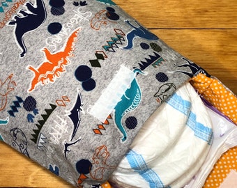 Dinosaur Diaper Clutch
