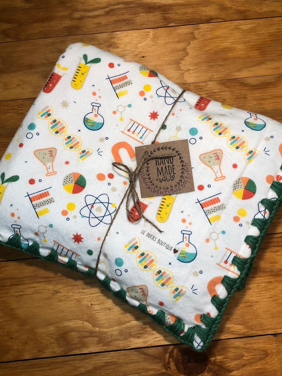 STEM Science Baby Blanket Toddler Blanket Etsy