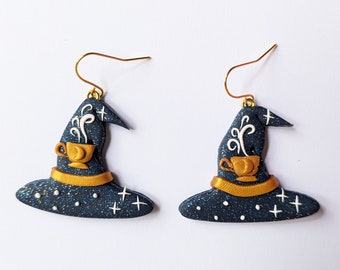 Witches hat earrings.