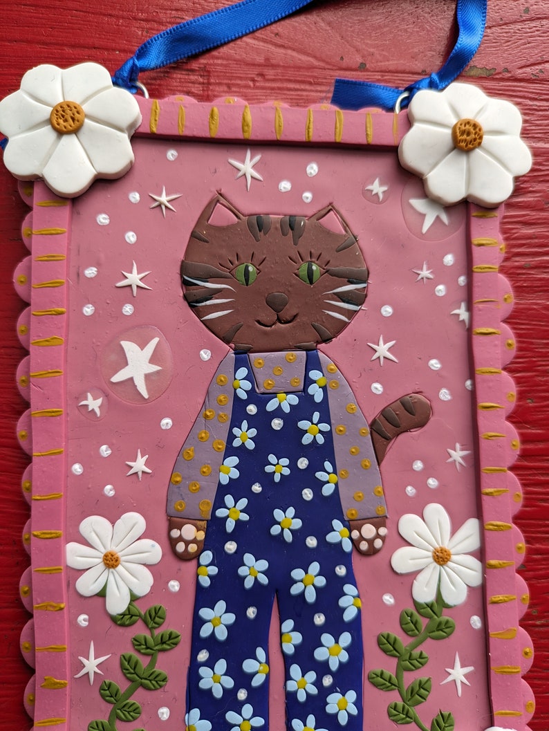 Cat wall plaque. zdjęcie 3