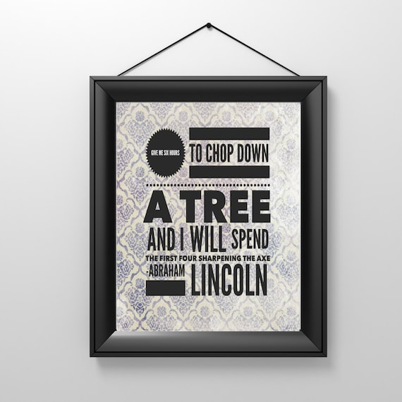 items similar to abraham lincoln quote printable wall decor instant