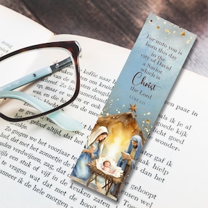 Nativity Bookmarks Printable, Christmas Printable Bookmarks, Bible ...
